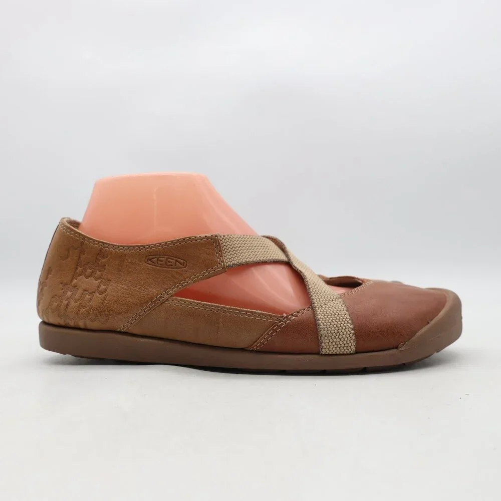 Keen Lower East Side Mary Jane Women's Size 10 Leather Upper Office Boho Brown